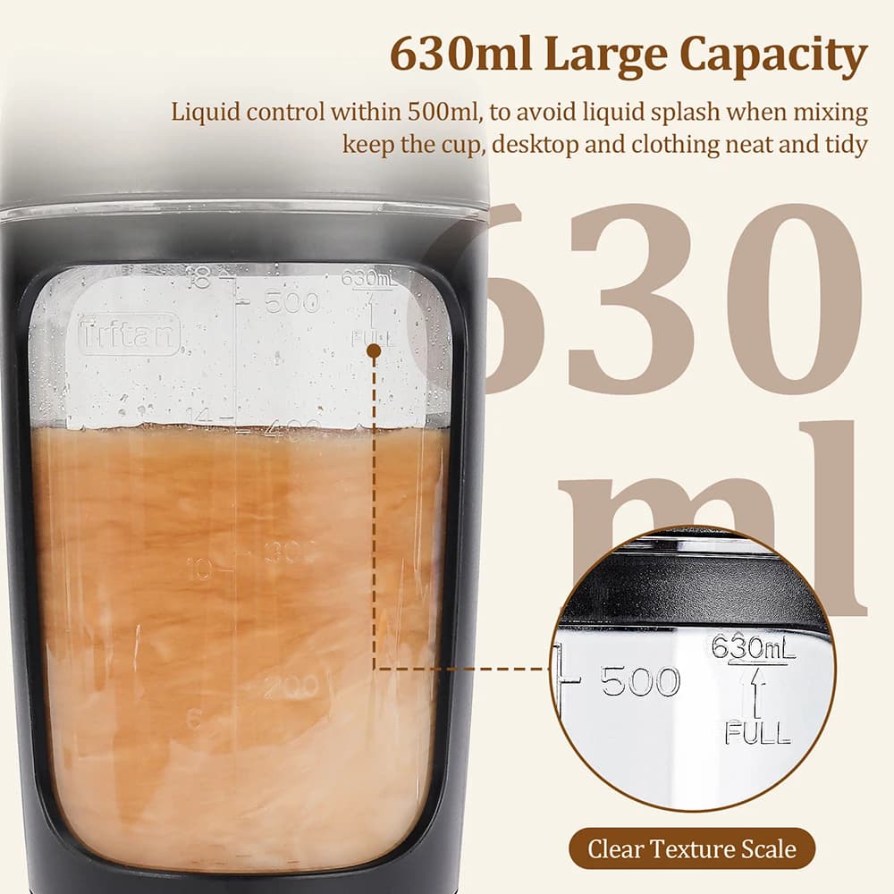 Elektryczny Shaker do Białka 650ml, Przenośny, Wielofunkcyjny Mikser Soków 🏋️‍♂️