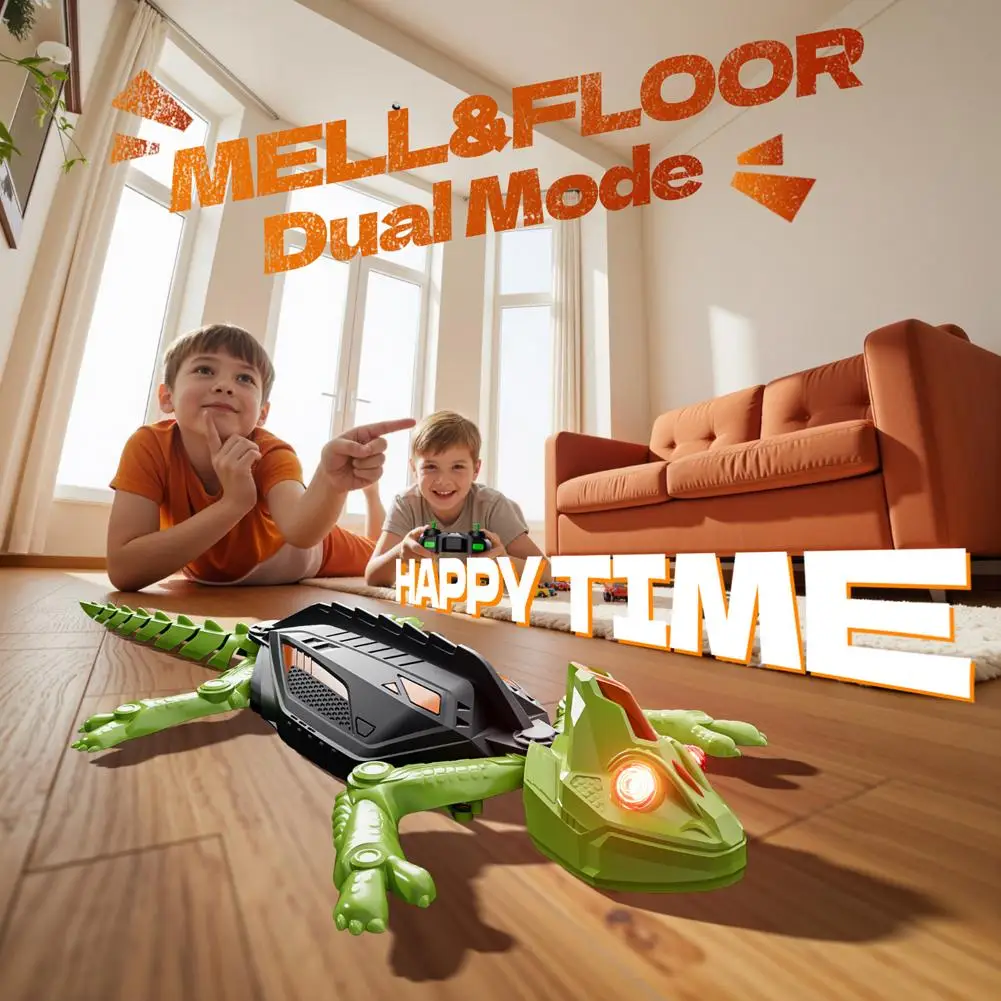 Zdalnie sterowany, wspinający się po ścianach, Gecko Robot dla dzieci - łatwy w obsłudze, prezent na Halloween 🎃